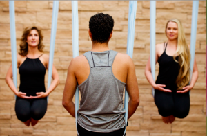 Aerial Yoga at Well & Being at Willow Stream Spa