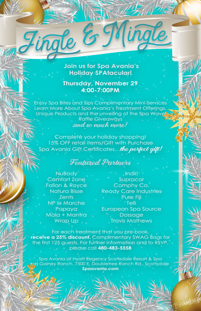 Spa Avania's Jingle & Mingle Event