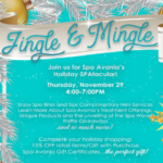 spa avania jingle mingle event